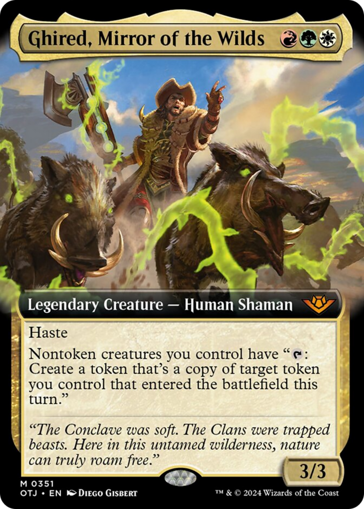 Ghired, Mirror of the Wilds (Extended Art) [Outlaws of Thunder Junction] | Local Legends