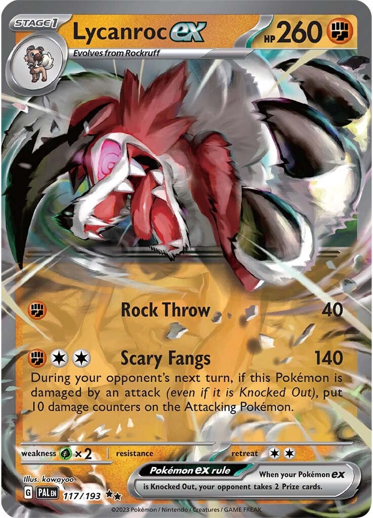 Lycanroc ex (117/193) [Scarlet & Violet: Paldea Evolved] | Golgari Games