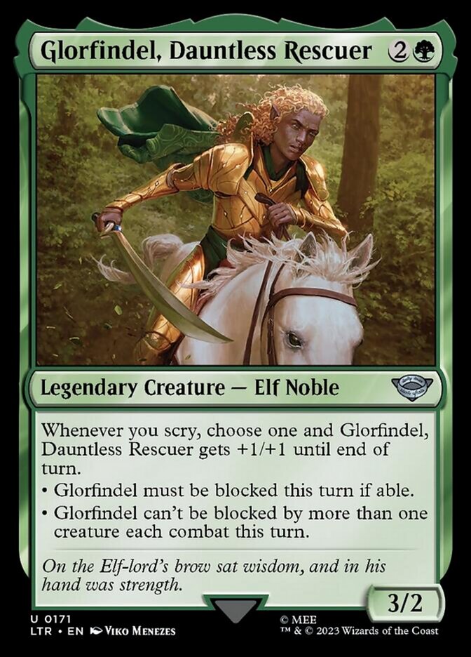 Glorfindel, Dauntless Rescuer [The Lord of the Rings: Tales of Middle-Earth] | Golgari Games