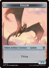 Golem (0013) // Nalaar Aetherjet Double-Sided Token [Aetherdrift Tokens] | Local Legends