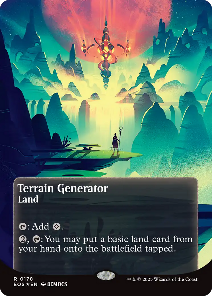 Terrain Generator (0178) (Borderless) (Galaxy Foil) [Edge of Eternities: Stellar Sights] | Local Legends