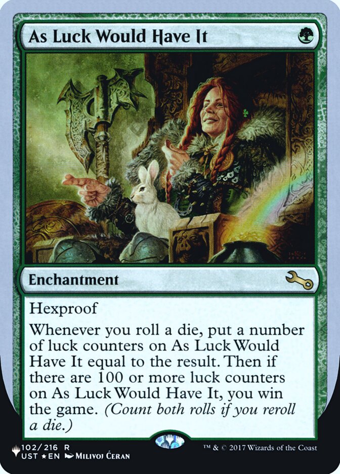 As Luck Would Have It (Unfinity Foil Edition) [The List] | Local Legends