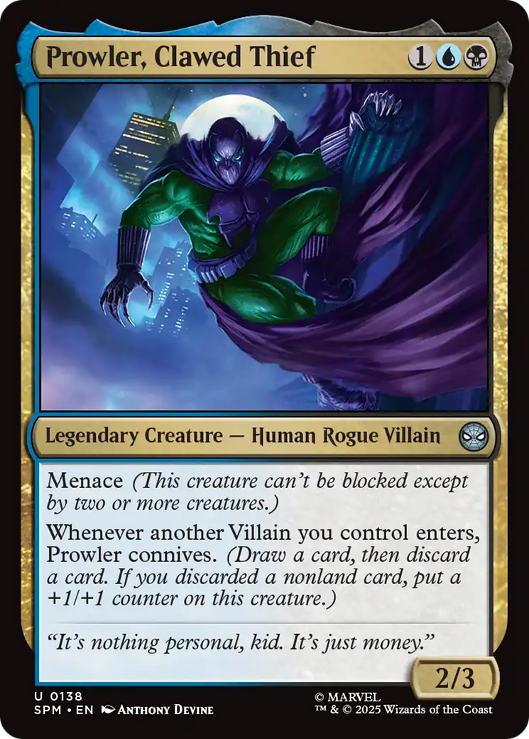 Prowler, Clawed Thief [Marvel's Spider-Man] | Local Legends