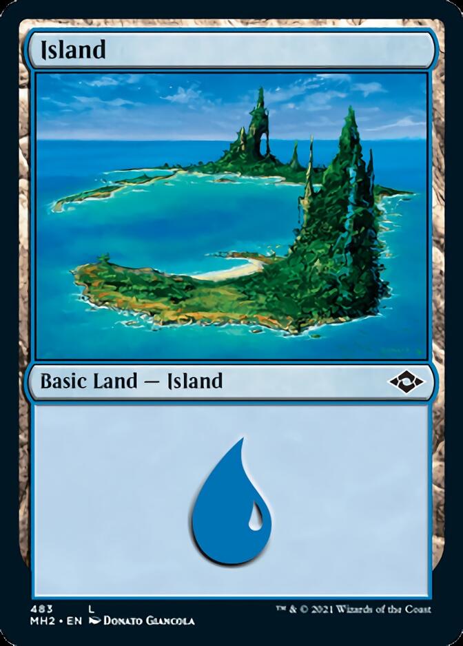 Island (483) (Foil Etched) [Modern Horizons 2] | Golgari Games