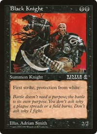 Black Knight (Oversized) [Oversize Cards] | Golgari Games