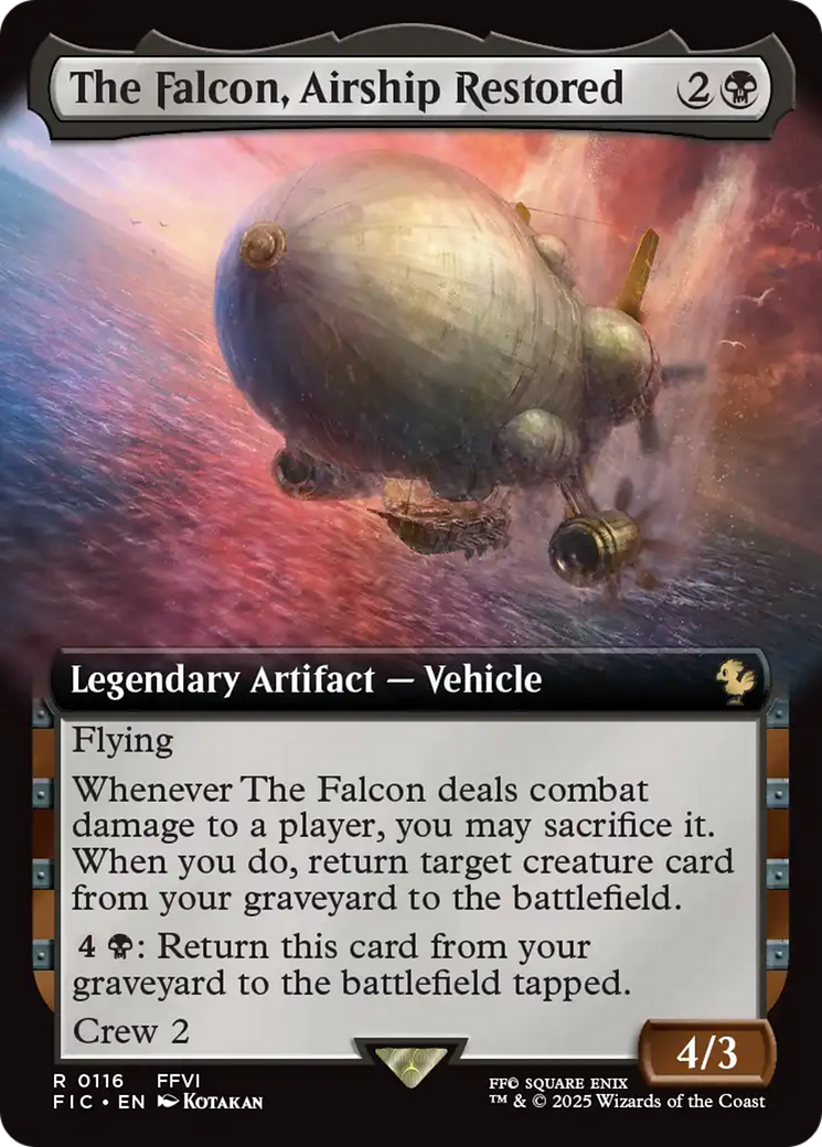 The Falcon, Airship Restored (Extended Art) [FINAL FANTASY Commander] | Local Legends