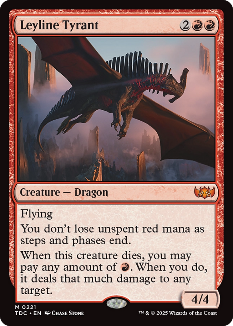 Leyline Tyrant [Tarkir: Dragonstorm Commander] | Local Legends