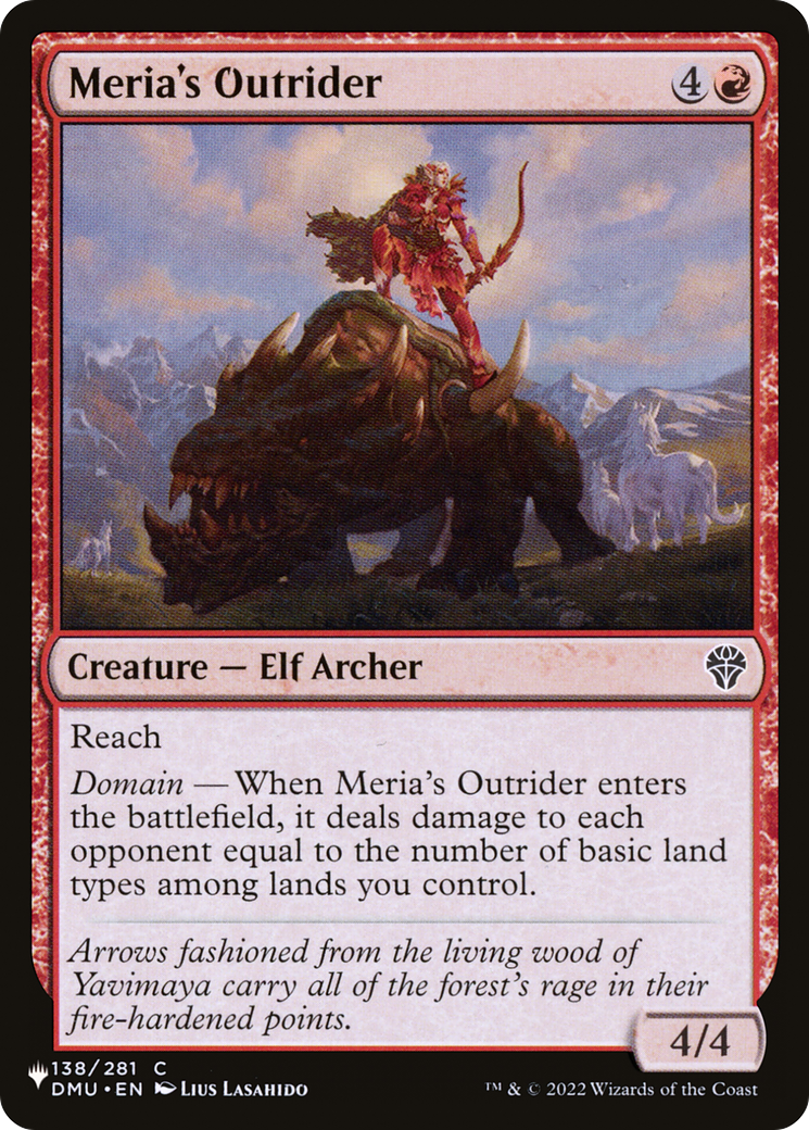 Meria's Outrider [The List] | Local Legends