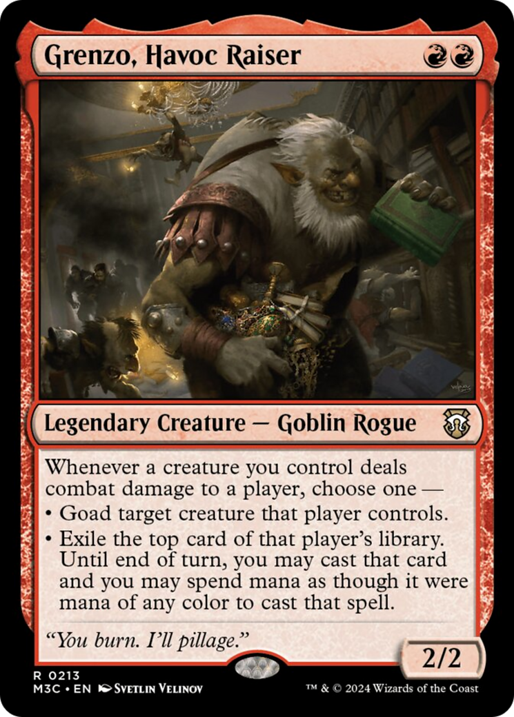 Grenzo, Havoc Raiser (Ripple Foil) [Modern Horizons 3 Commander] | Local Legends