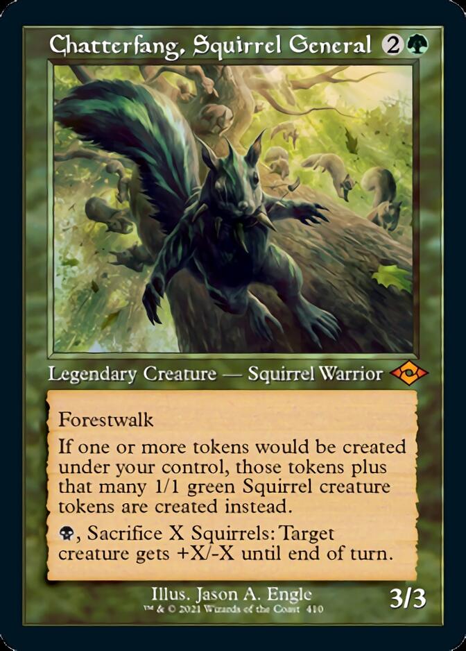 Chatterfang, Squirrel General (Retro Foil Etched) [Modern Horizons 2] | Golgari Games