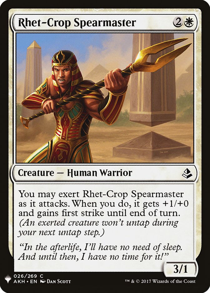 Rhet-Crop Spearmaster [Mystery Booster] | Local Legends