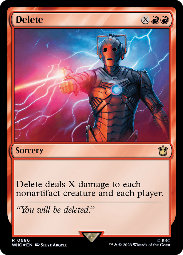 Delete (Surge Foil) [Doctor Who] | Local Legends