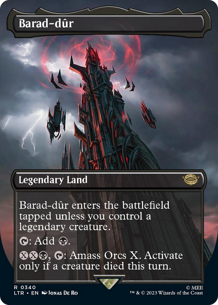 Barad-dur (Borderless Alternate Art) (340) [The Lord of the Rings: Tales of Middle-Earth] | Golgari Games