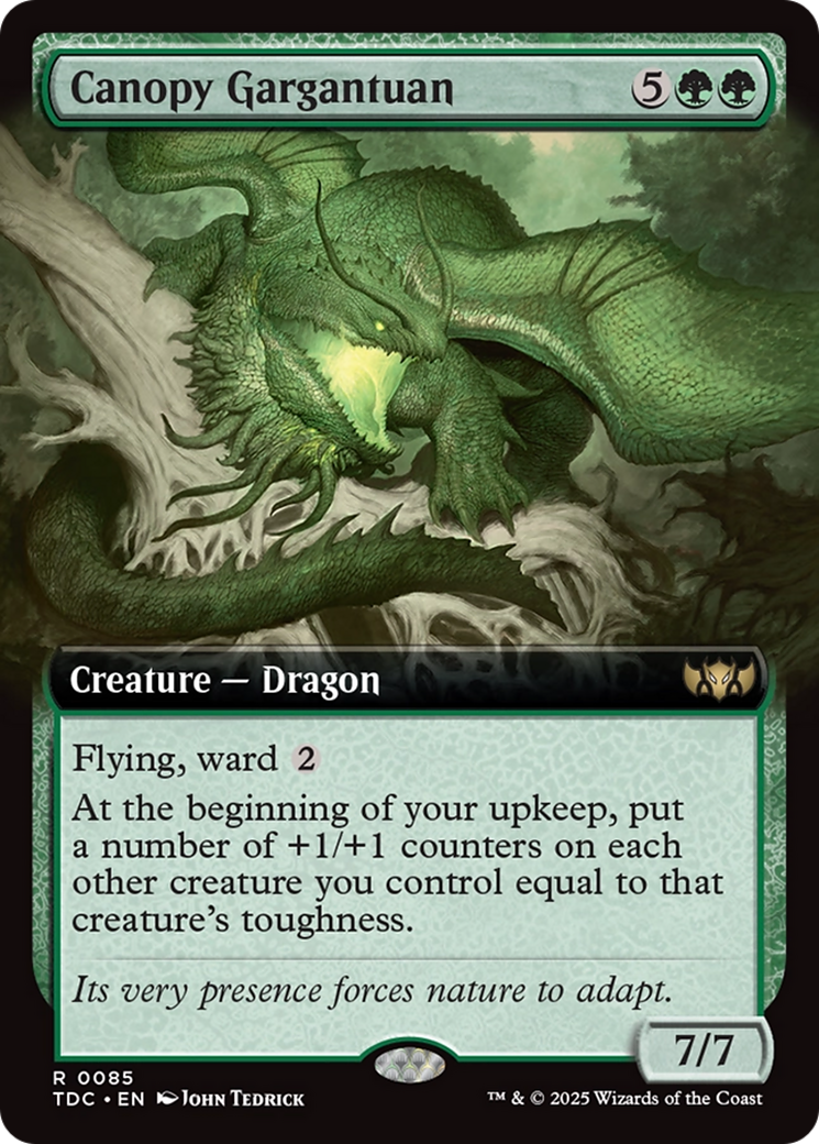 Canopy Gargantuan (Extended Art) [Tarkir: Dragonstorm Commander] | Local Legends