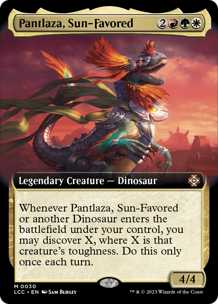 Pantlaza, Sun-Favored (Extended Art) [The Lost Caverns of Ixalan Commander] | Local Legends