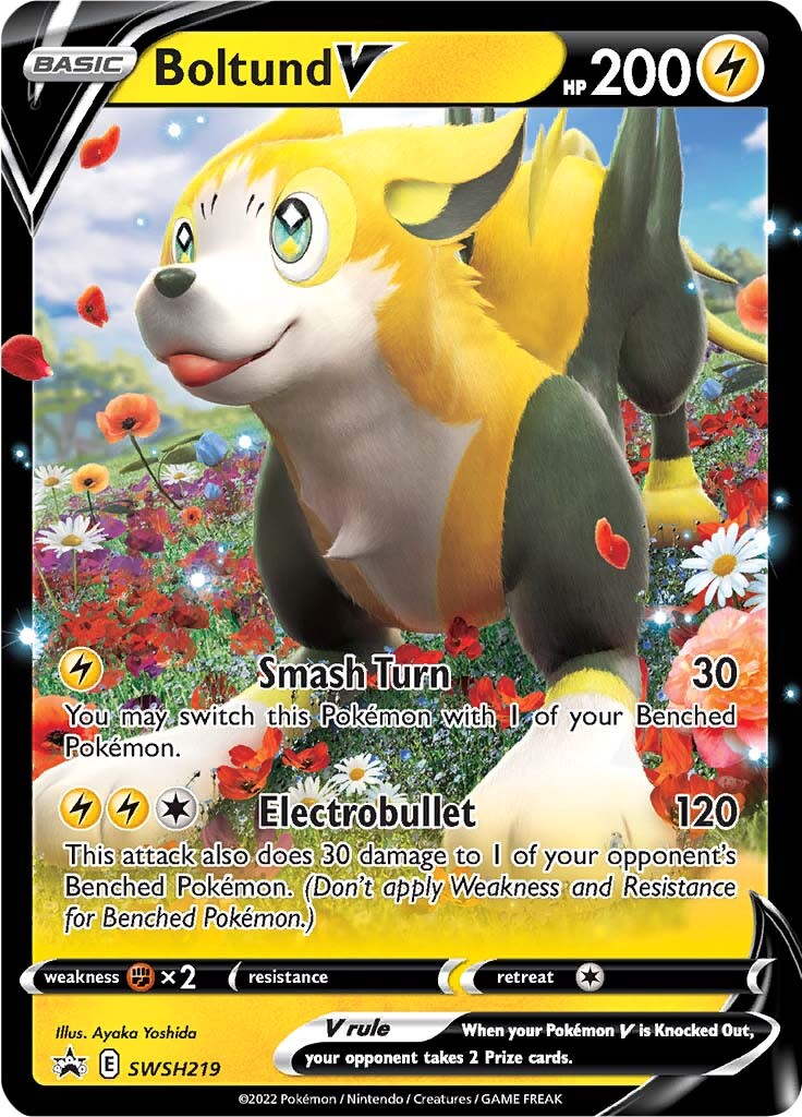 Boltund V (SWSH219) (Jumbo Card) [Sword & Shield: Black Star Promos] | Local Legends