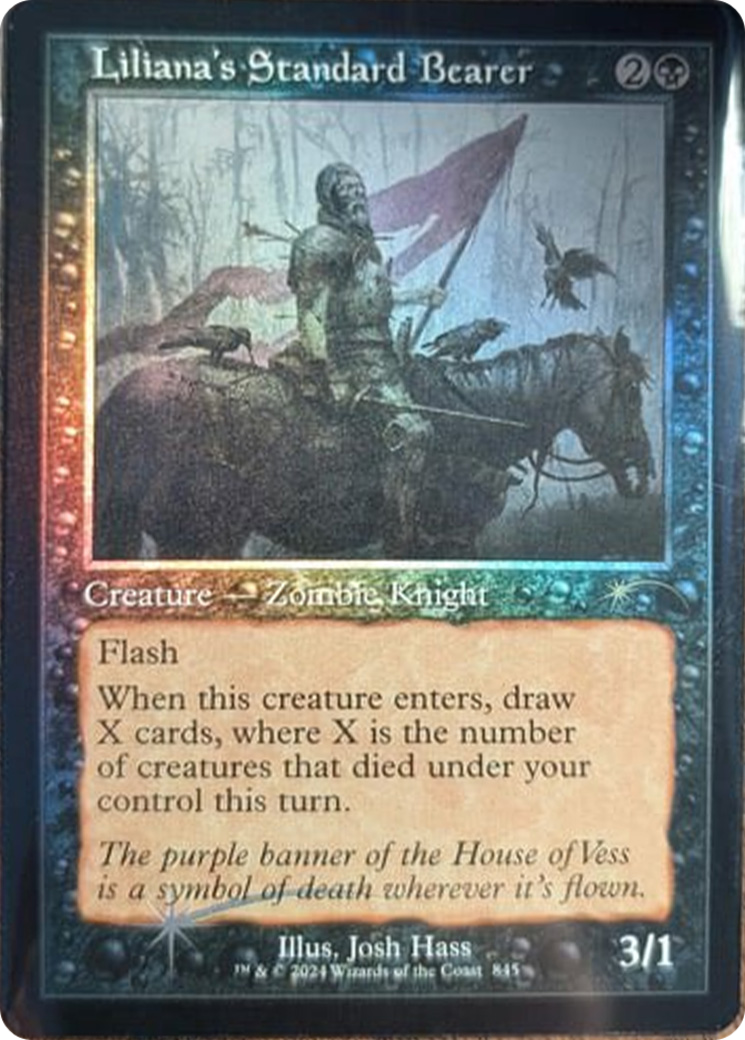 Liliana's Standard Bearer (Retro Frame) [Secret Lair Drop Series] | Local Legends