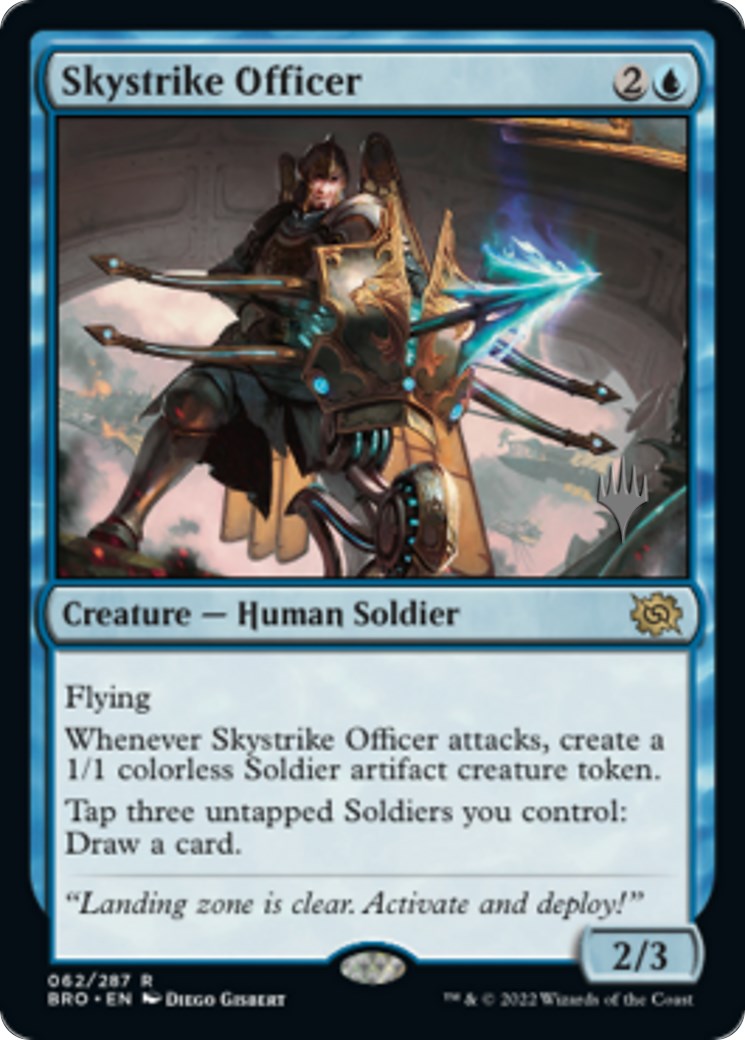 Skystrike Officer (Promo Pack) [The Brothers' War Promos] | Golgari Games