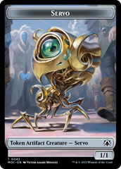 Feather // Servo Double-Sided Token [March of the Machine Commander Tokens] | Local Legends