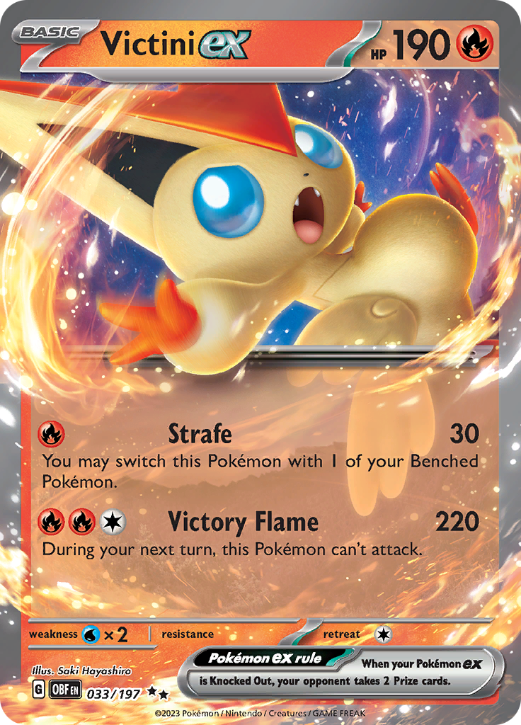 Victini ex (033/197) [Scarlet & Violet: Obsidian Flames] | Golgari Games