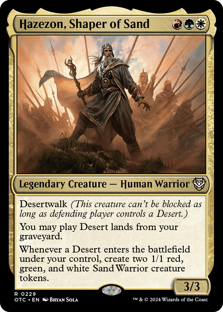 Hazezon, Shaper of Sand [Outlaws of Thunder Junction Commander] | Local Legends