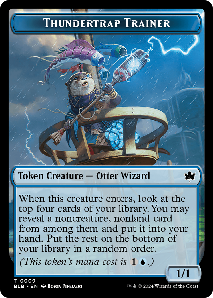 Thundertrap Trainer Token [Bloomburrow Tokens] | Local Legends
