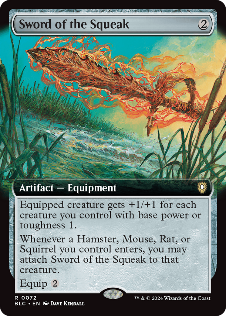 Sword of the Squeak (Extended Art) [Bloomburrow Commander] | Local Legends