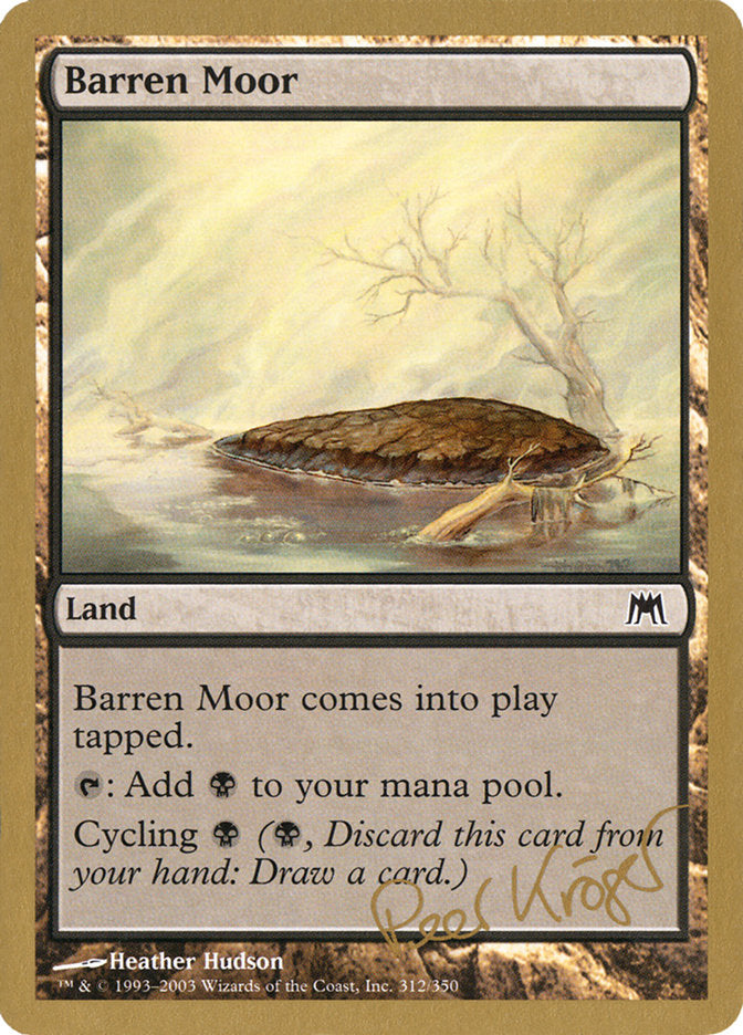 Barren Moor (Peer Kroger) [World Championship Decks 2003] | Golgari Games