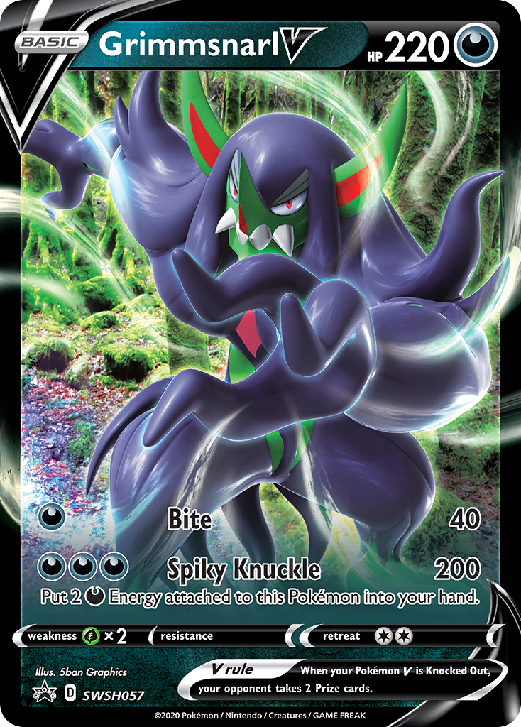 Grimmsnarl V (SWSH057) [Sword & Shield: Black Star Promos] | Local Legends