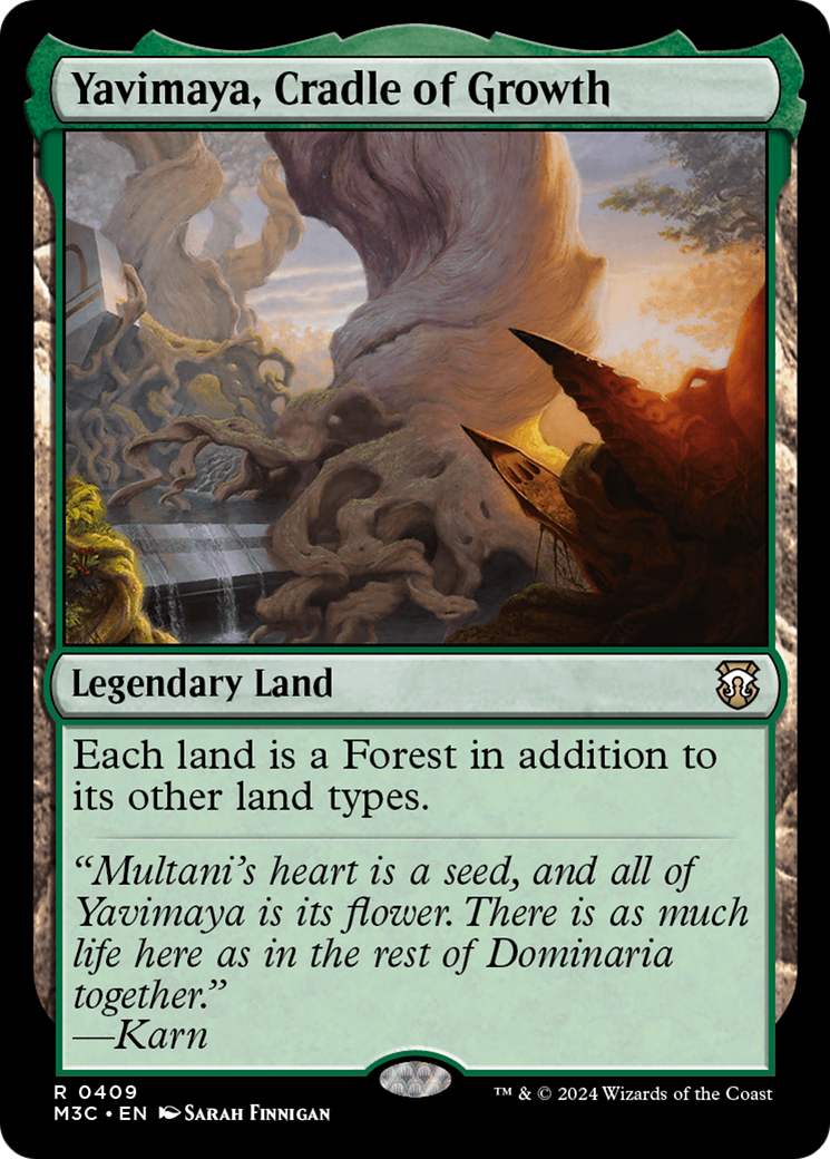 Yavimaya, Cradle of Growth (Ripple Foil) [Modern Horizons 3 Commander] | Golgari Games