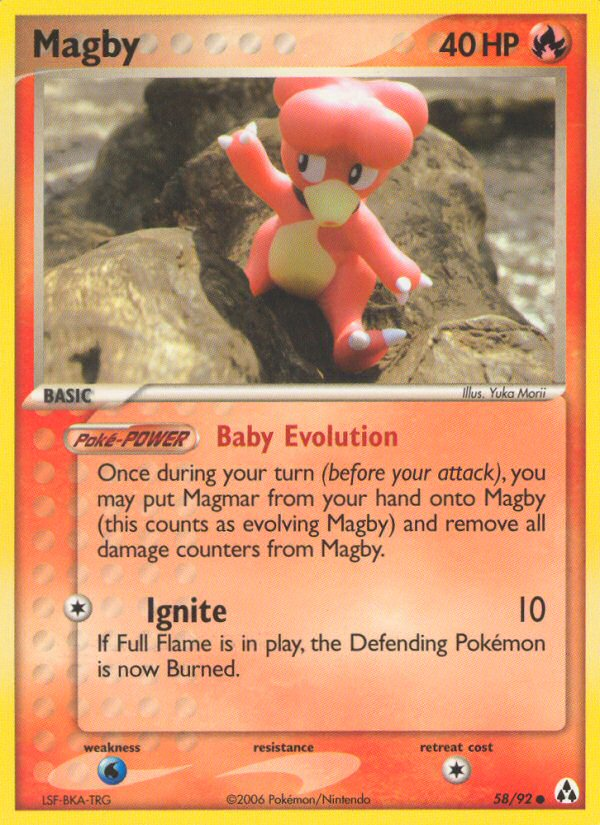 Magby (58/92) [EX: Legend Maker] | Local Legends