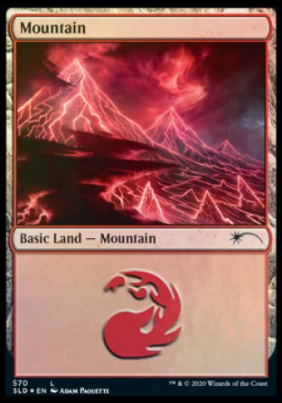 Mountain (Lightning) (570) [Secret Lair Drop Promos] | Golgari Games