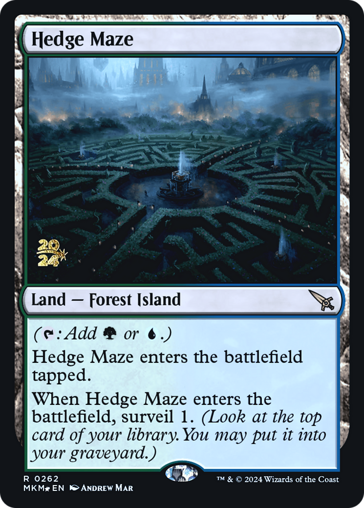 Hedge Maze [Murders at Karlov Manor Prerelease Promos] | Golgari Games