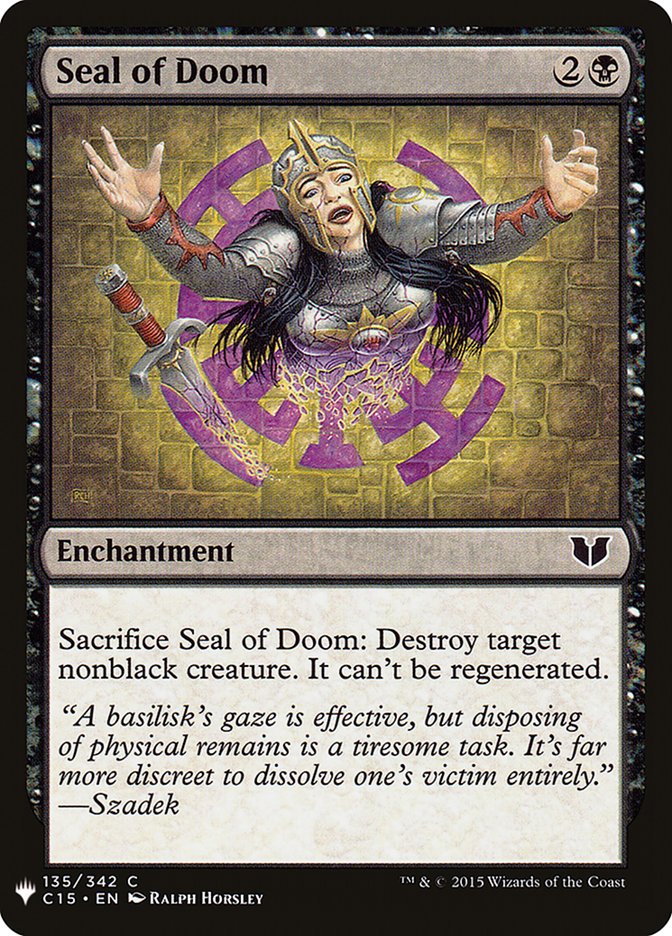 Seal of Doom [Mystery Booster] | Local Legends