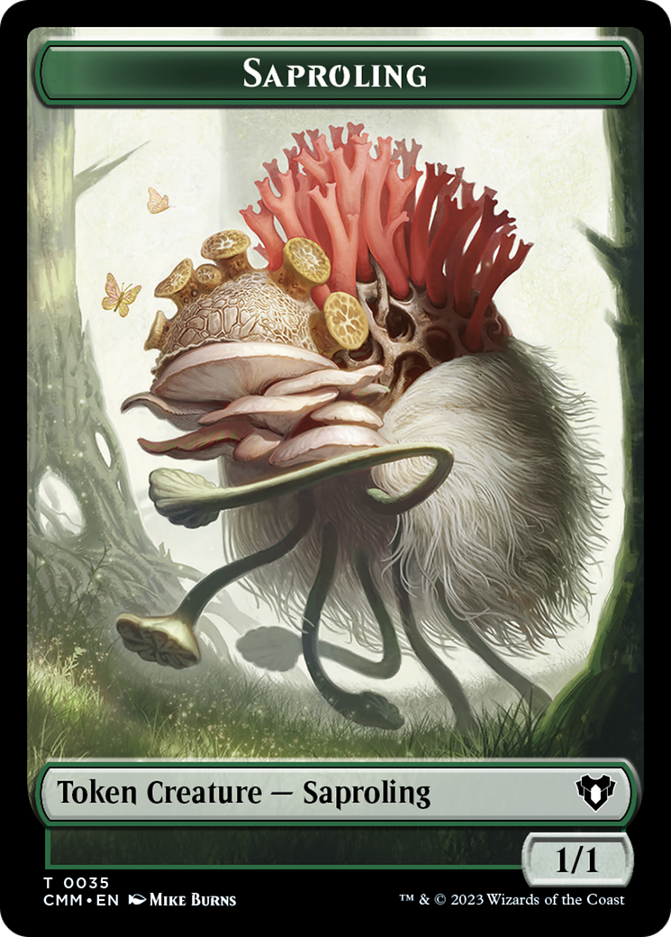 Saproling // Satyr Double-Sided Token [Commander Masters Tokens] | Local Legends
