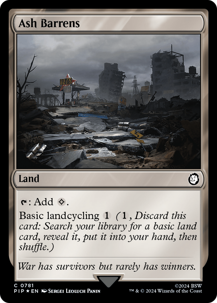 Ash Barrens (Surge Foil) [Fallout] | Local Legends