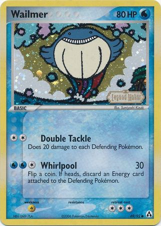Wailmer (69/92) (Stamped) [EX: Legend Maker] | Local Legends