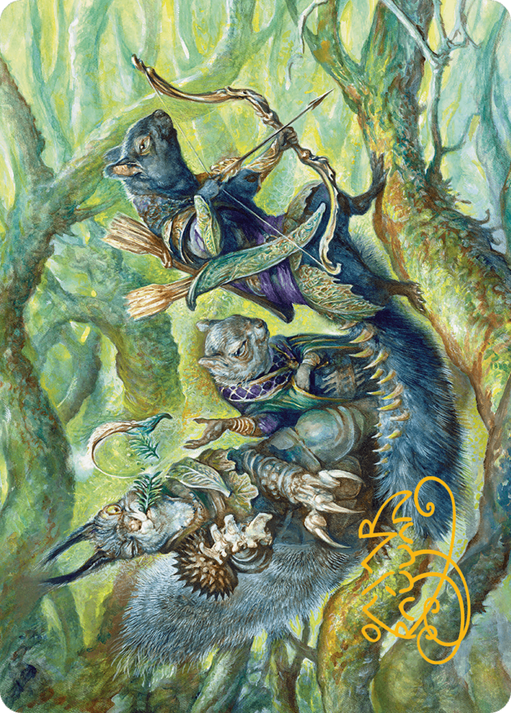 The Odd Acorn Gang Art Card (Gold-Stamped Signature) [Bloomburrow Art Series] | Golgari Games