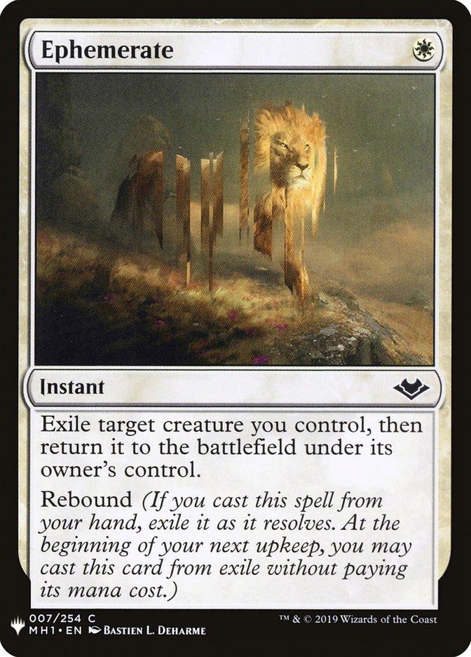 Ephemerate [Mystery Booster] | Local Legends
