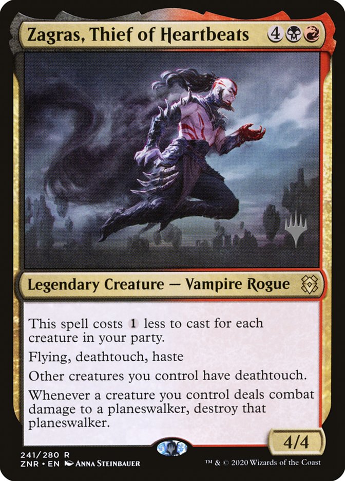 Zagras, Thief of Heartbeats (Promo Pack) [Zendikar Rising Promos] | Local Legends