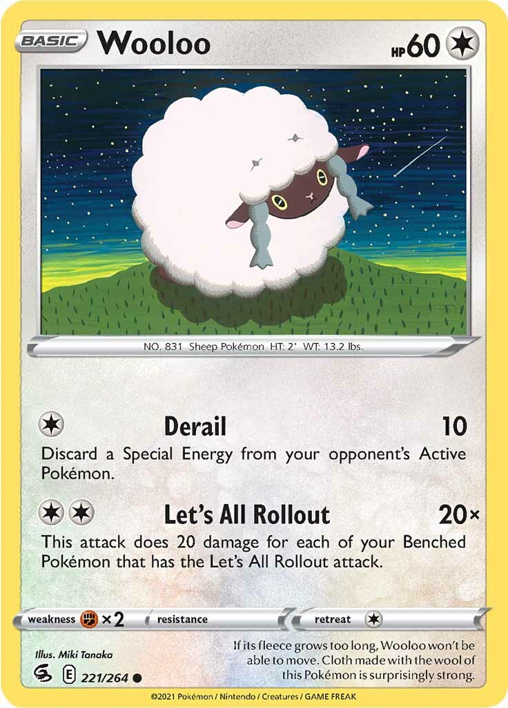 Wooloo (221/264) [Sword & Shield: Fusion Strike] | Golgari Games