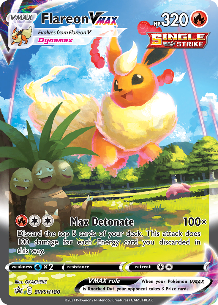 Flareon VMAX (SWSH180) (Jumbo Card) [Sword & Shield: Black Star Promos] | Local Legends