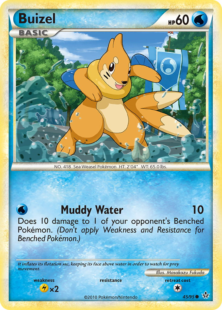 Buizel (45/95) [HeartGold & SoulSilver: Unleashed] | Golgari Games