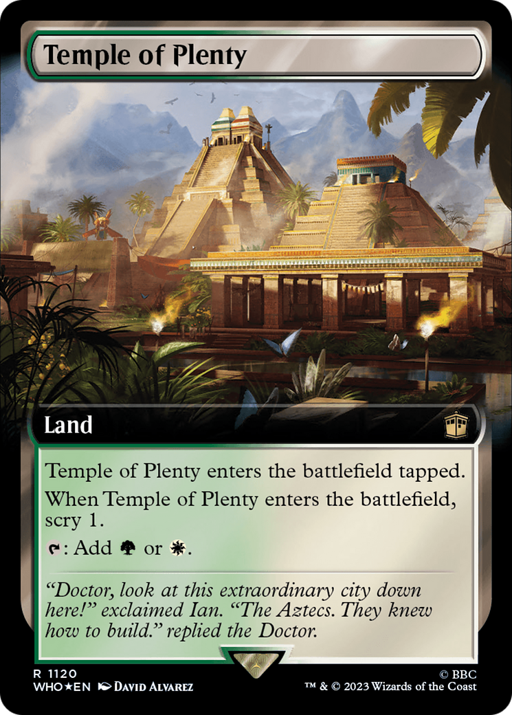 Temple of Plenty (Extended Art) (Surge Foil) [Doctor Who] | Local Legends