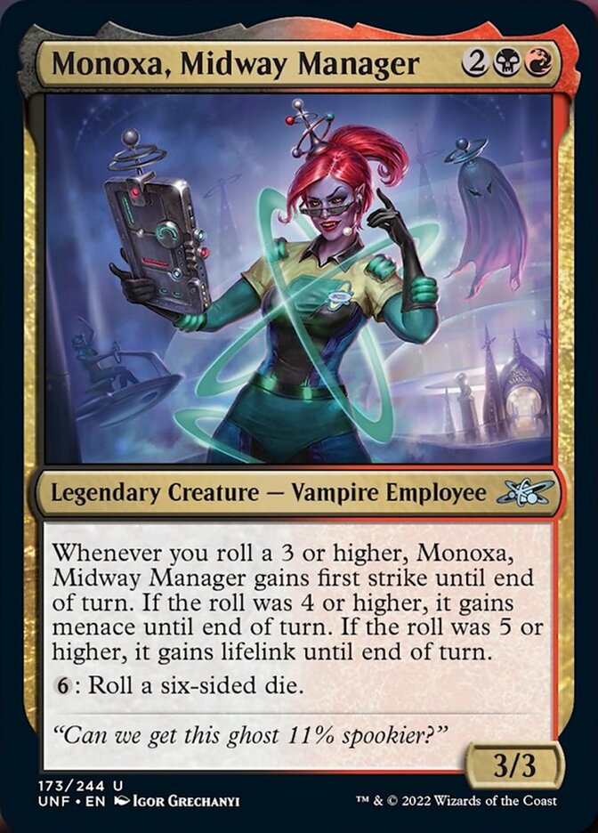 Monoxa, Midway Manager [Unfinity] | Golgari Games