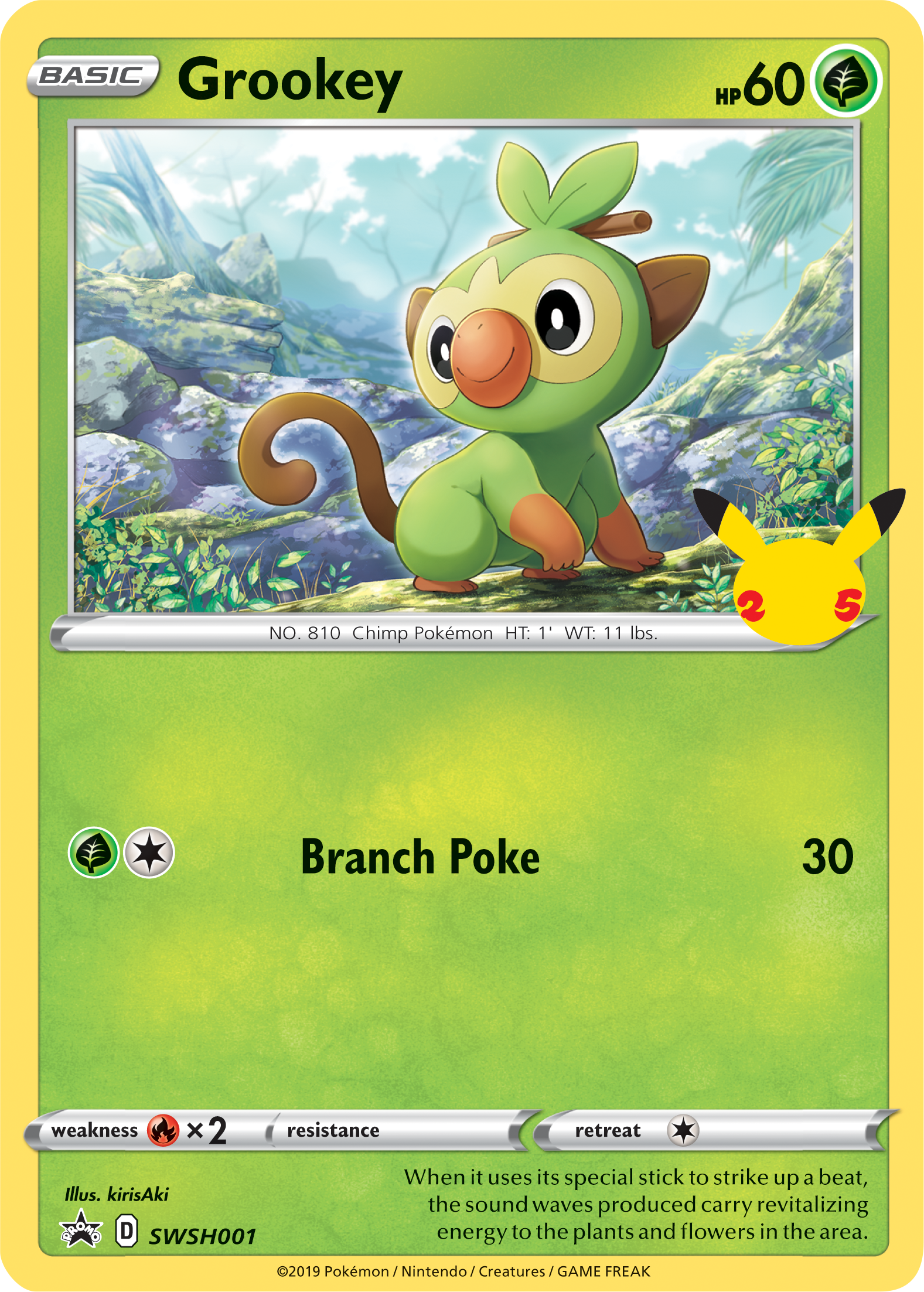 Grookey (SWSH001) (Jumbo Card) [First Partner Pack] | Golgari Games