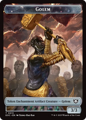 Shapeshifter // Golem (0013) Double-Sided Token [Edge of Eternities Commander Tokens] | Local Legends