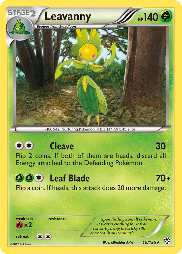 Leavanny (10/135) [Black & White: Plasma Storm] | Local Legends
