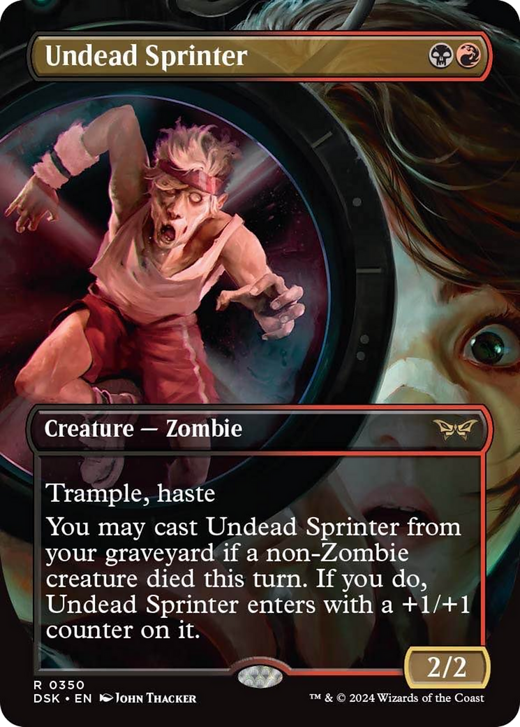 Undead Sprinter (Borderless) [Duskmourn: House of Horror] | Golgari Games