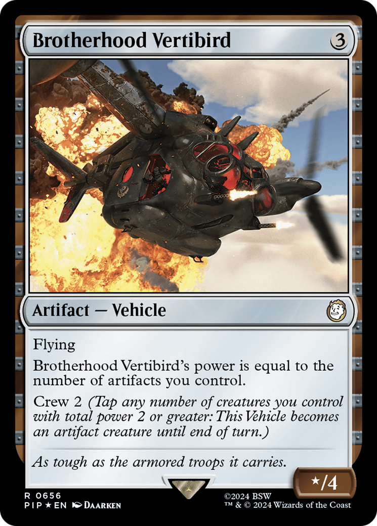 Brotherhood Vertibird (Surge Foil) [Fallout] | Local Legends